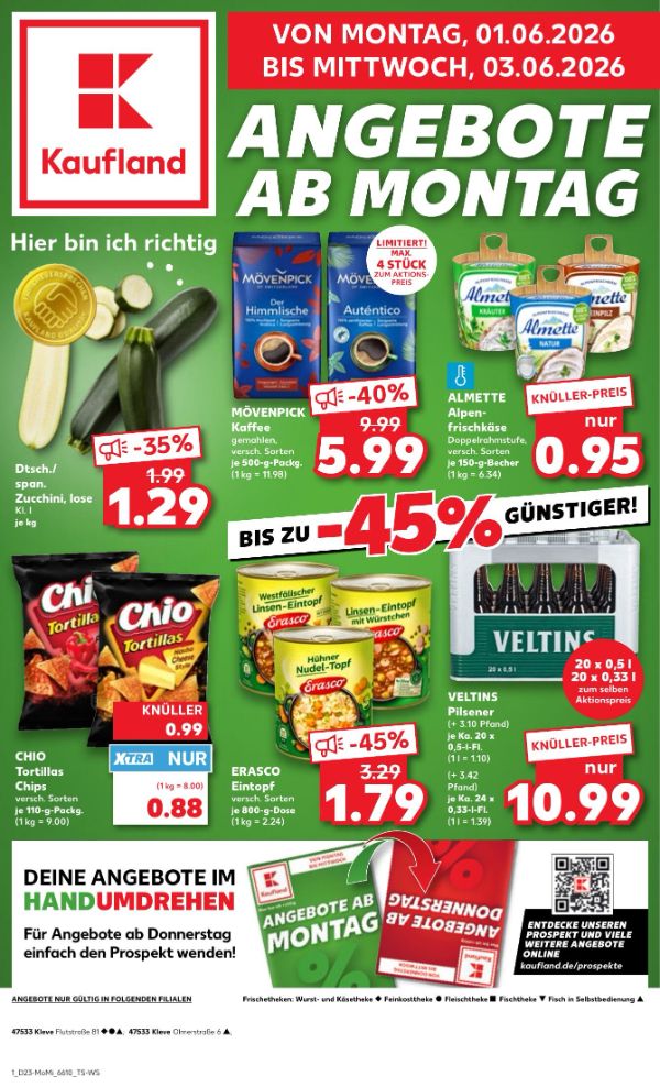 Page 1 of leaflet Aktueller Prospekt ab Montag