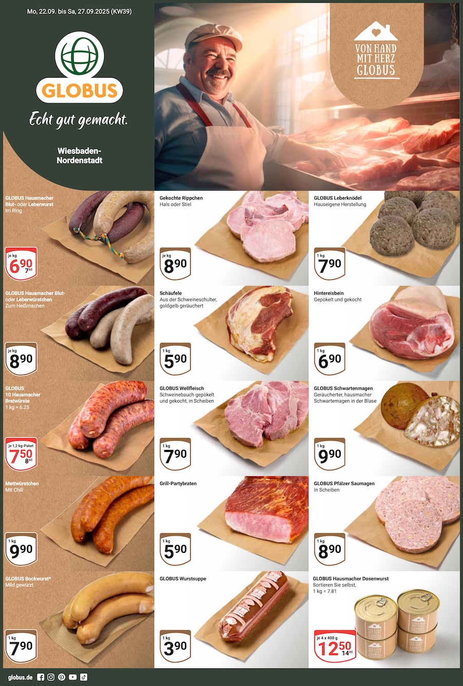 Globus Aktueller Prospekt ab Montag Seite 1