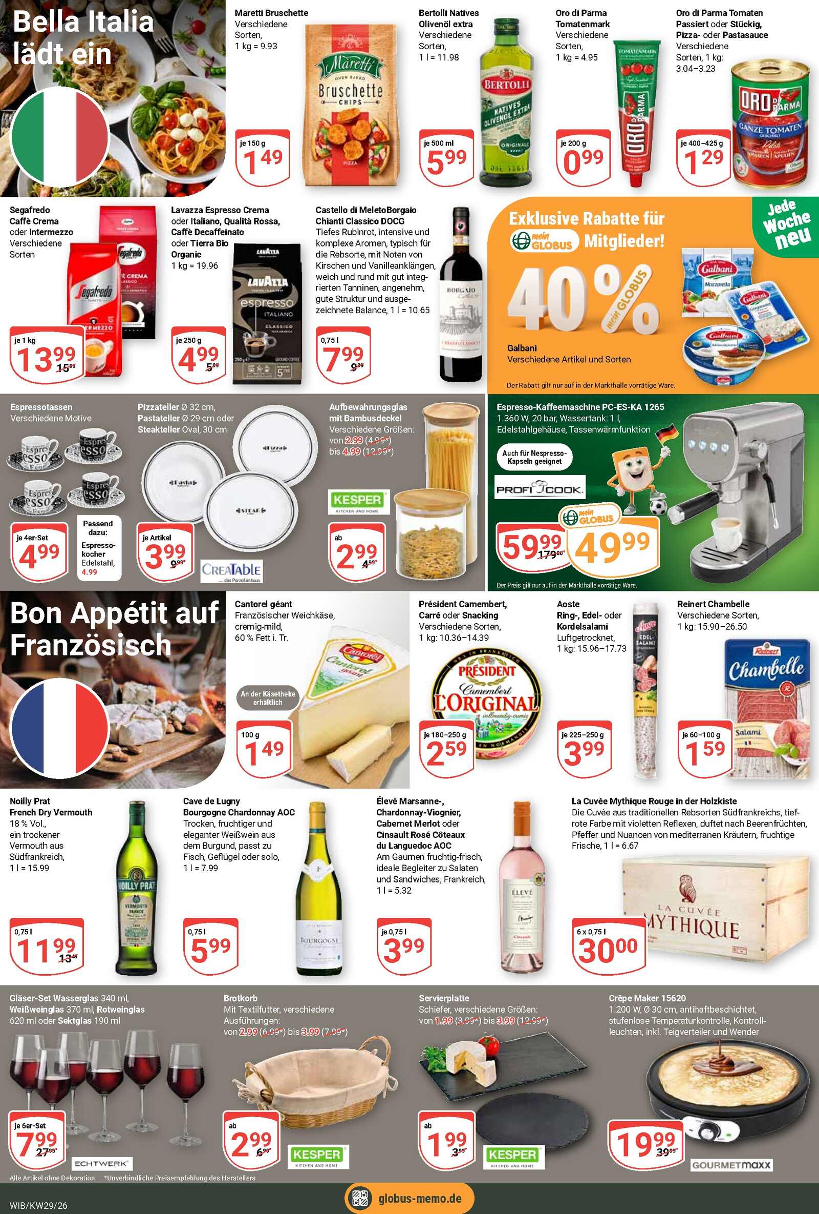 Globus Aktueller Prospekt ab Montag Seite 18