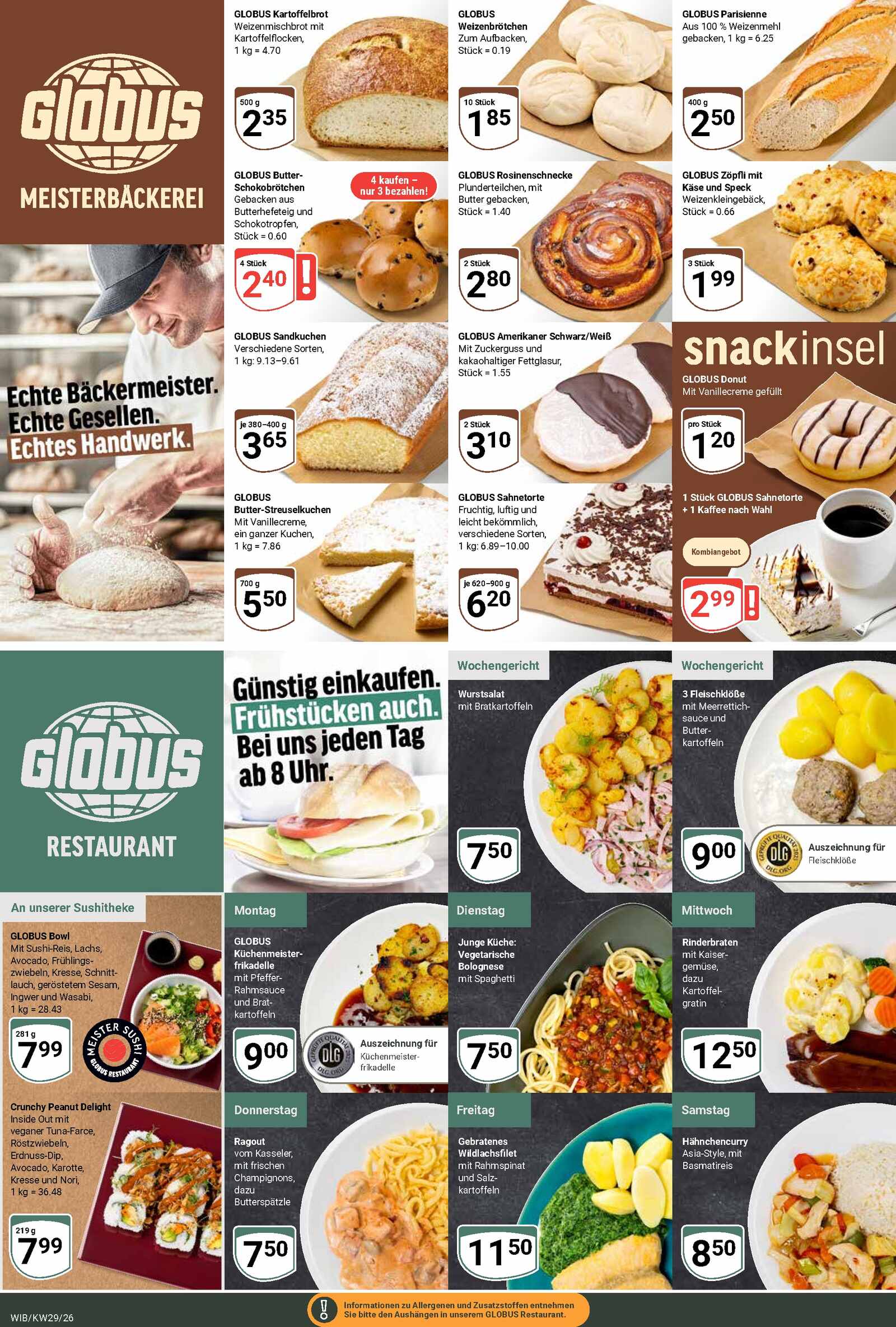 Globus Aktueller Prospekt ab Montag Seite 8
