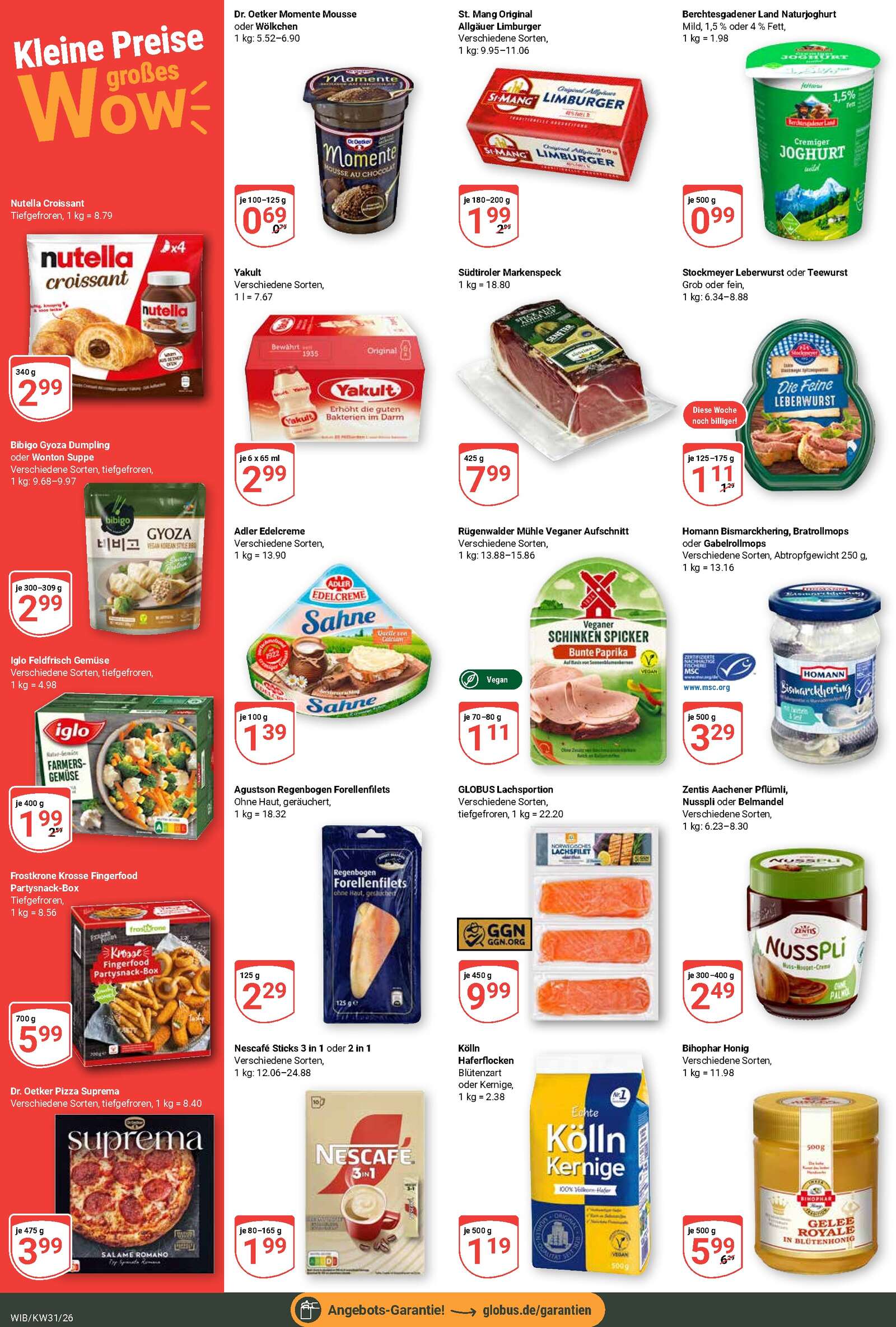 Globus Aktueller Prospekt ab Montag Seite 2