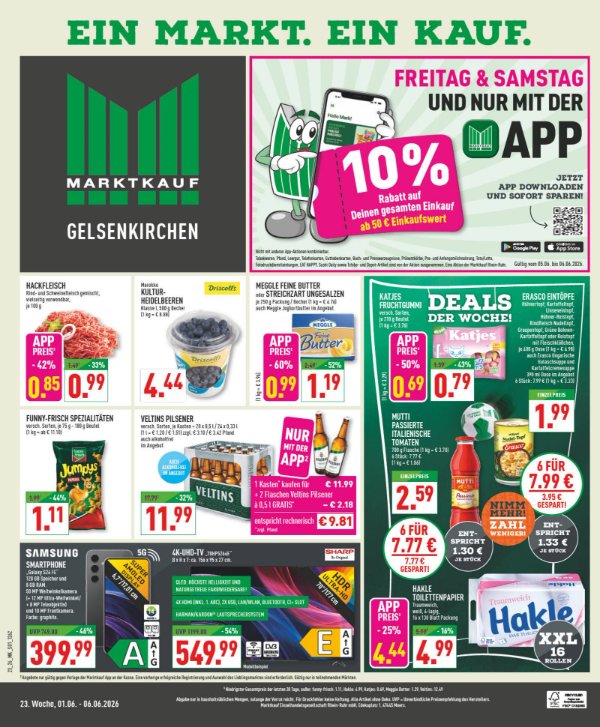 Page 1 of leaflet Aktueller Prospekt ab Montag