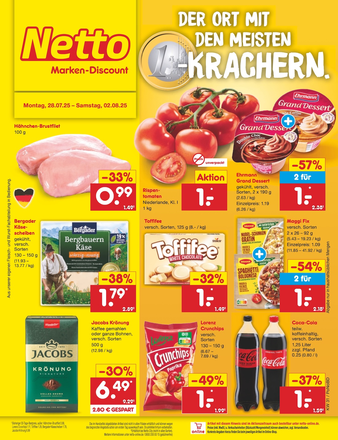 Page 1 of leaflet Marken-Discount