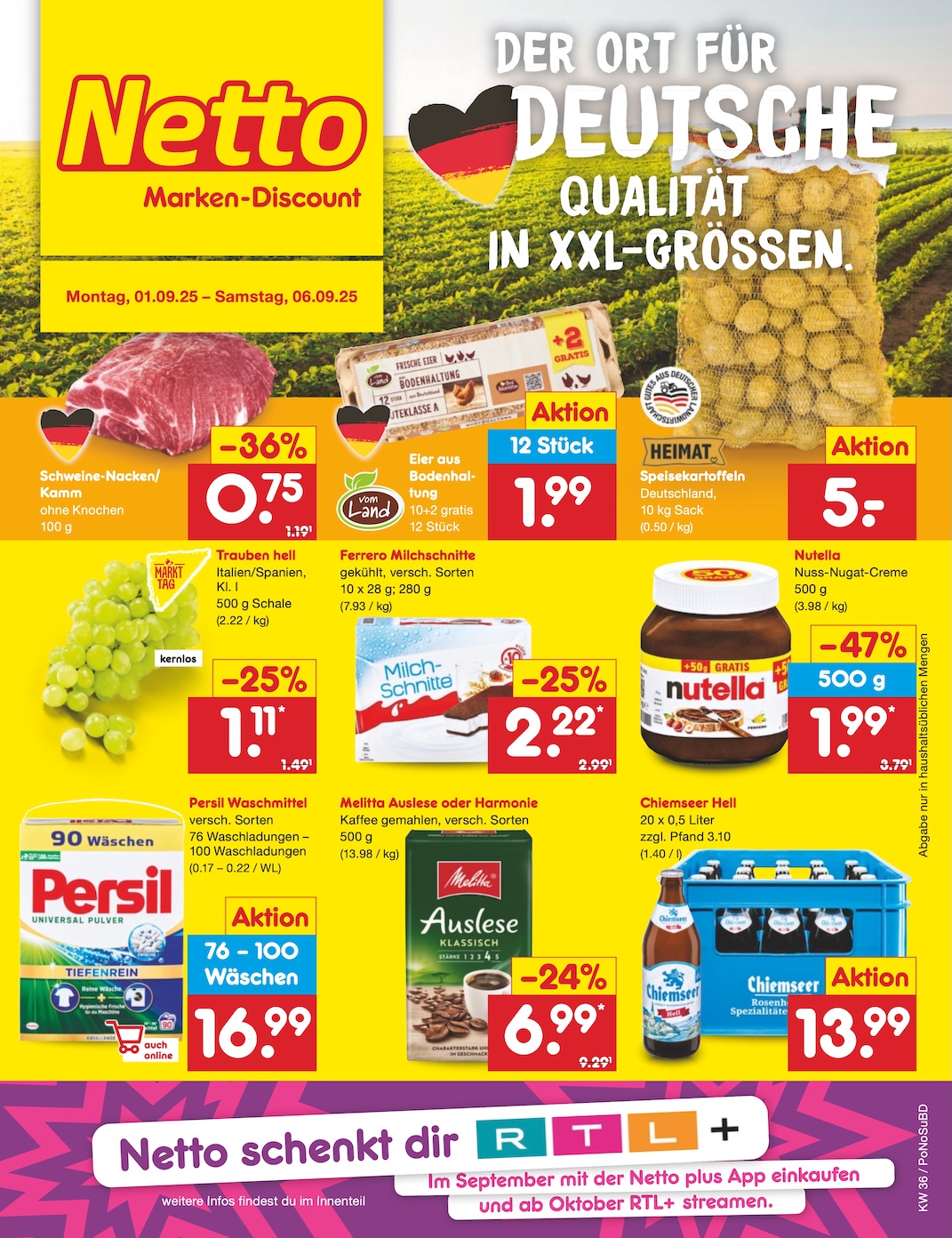 Page 1 of leaflet Marken-Discount