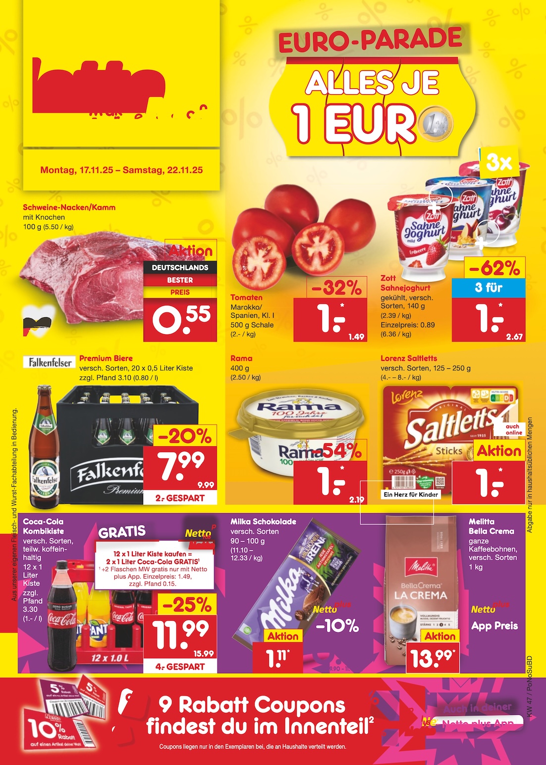 Page 1 of leaflet Marken-Discount