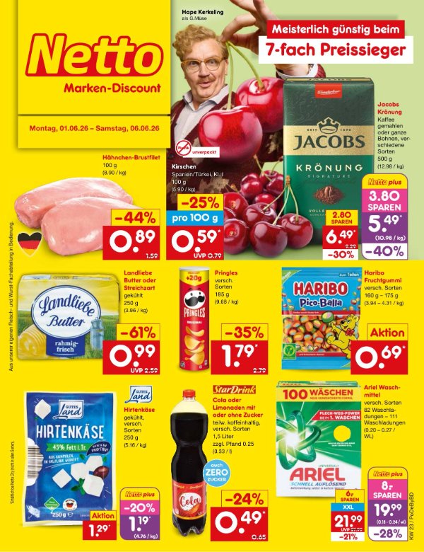 Page 1 of leaflet Marken-Discount ab Montag