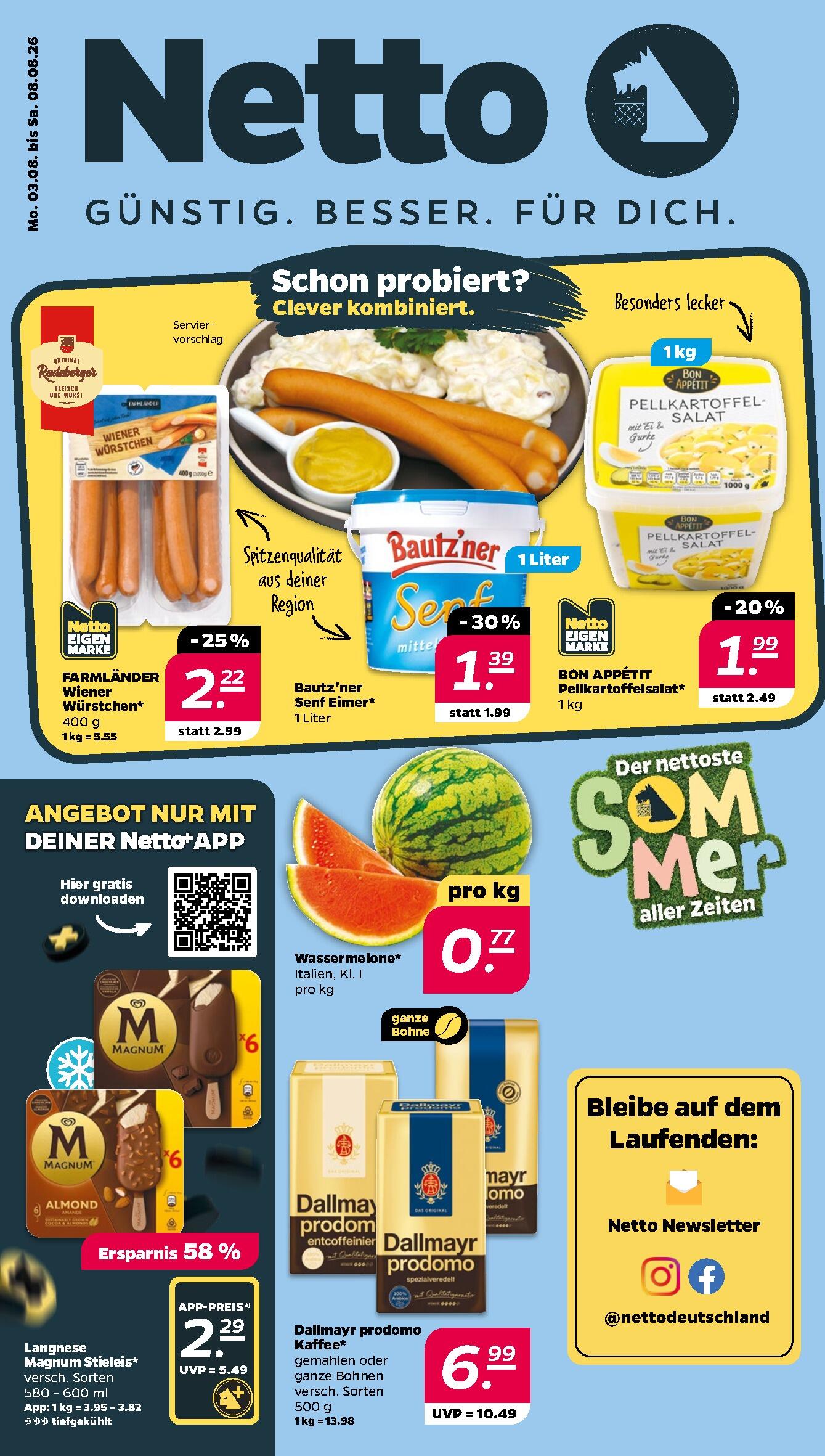 Netto Aktueller Prospekt ab Montag Seite 1